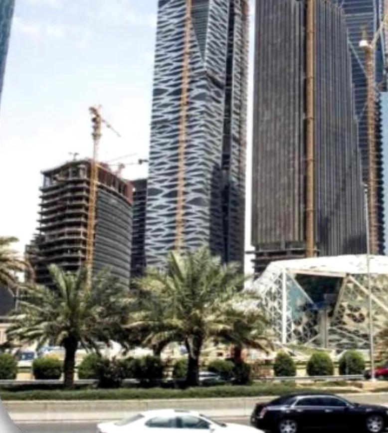 KAFD Tower Terrace Works — completion: the completed installation